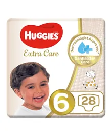 Huggies Extra Care Value Pack Diapers Size 6 - 28 Pieces