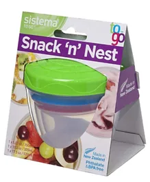 Sistema Snack N Nest To GO Inner - Pack of 3