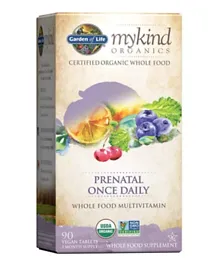 Garden of Life Gol Mykind Prenatal Once Daily 1857 - 90 Tablets