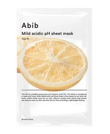 ABIB Mild Acidic pH Yuja Fit Sheet Mask - 30mL