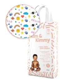 Kim & Kimmy Funny Icons Diapers Size 4 - Pack of 52