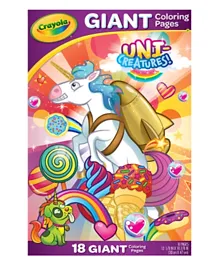 Crayola Uni-creatures Giant Coloring Pages- 18 Pages