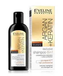Eveline Argan+Keratin 8In1 Exclusive Shampoo - 150ml