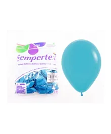 Sempertex Round Latex Balloons Caribbean Blue - 50 Pieces