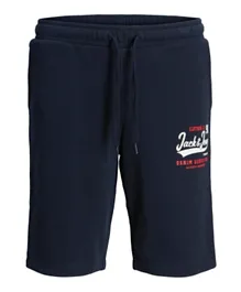 Jack & Jones Junior Elastic Waist Shorts - Dark Blue