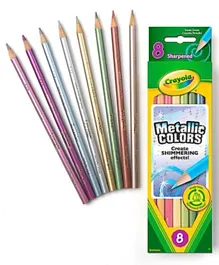 كرايولا - 8 أقلام رصاص ملونة معدنية