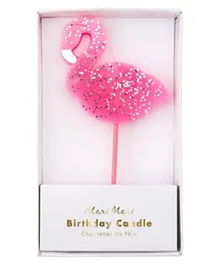 Meri Meri Pink Flamingo Candle Large