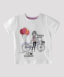 Pro Play Happy Girls T-shirt - White