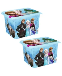 Keeeper 2 Piece Disney Deco Organiser Box Frozen - 20.5L