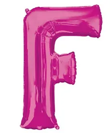 Amscan Letter F Balloon - Pink