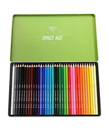 Rex London Space Age Colouring Pencils In A Tin - 37 Pieces