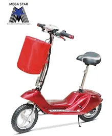 Megastar Megawheels 24 V Whopper Foldable Scooter for Teens - Red