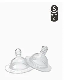 Twistshake Anti-Colic Teat Pack Of 2 Small - Transparent