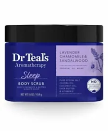 Dr Teals Sleep Body Scrub Lavender Chamomile Sandalwood  - 454g