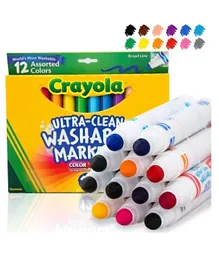Crayola ltra Clean Washable Markers Multicolor - Pack of 12
