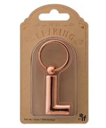 IF Copper Letter Keyring - L