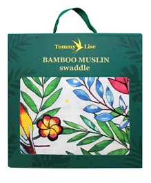Tommy Lise Bamboo Muslin Swaddle -  Blooming Day
