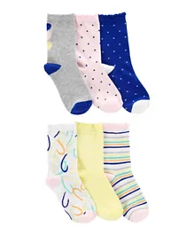 Carter's 6 Pack Polka Dot Socks - Multicolor