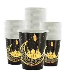 Highland Eid Ramadan Iftar Party Disposable Paper Cups - 50 Pieces