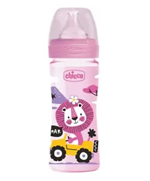 Chicco Well Being Silicone Bottle Pink - 250mL