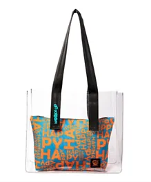 Biggdesign Moods Up Happy Transparent Shopping & Beach Bag - 2 Pieces