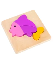 Tooky Toy Wooden Mini Fish Puzzle - 5 Pieces