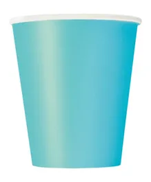 Unique Terrific Teal Cups Blue - Pack of 14