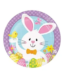 Creative Converting Bunny Dinner Plates - 8 Pieces