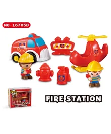 SFL Fire Station Playset -Multicolor