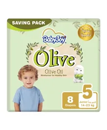 BabyJoy Olive Saving Pack Diapers Junior Size 5 - 8 Pieces