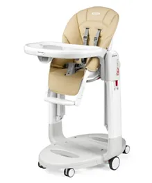 Peg Perego Tatamia Follow Me Compact High Chair, Multi-Reclining, Adjustable Seat, Bake Blocking System, 78 x 59 x 107 cm, 0 to 3 Years - Paloma