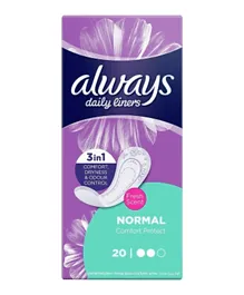 Always Daily Comfort Protect Pantyliner with Fresh Scent Normal - 20 Pads