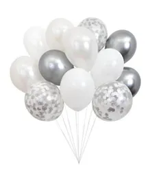Meri Meri Silver & Grey Beautiful Balloons - Pack of 12