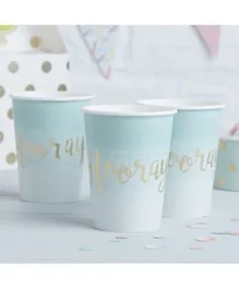 Ginger Ray Mint Green Ombre Cups Pack of 8 - 9 ounces