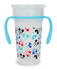 Disney Mickey Mouse 360° Double Handle Training Sipper - Blue