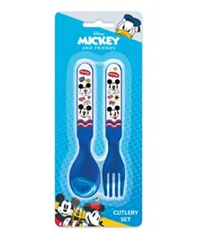 Mickey Mouse  Cutlery Set - Blue