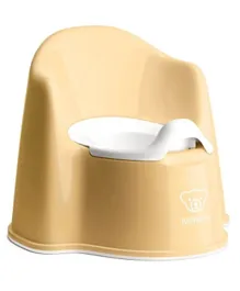 BabyBjorn Potty Chair - Powder Yellow and White