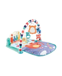 Factory Price Elephant Double-sided Pedal Piano Activity Playmat- Blue