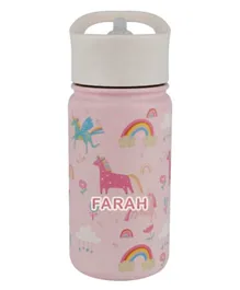 Little IA Unicorn Insulated Water Bottle Pink - 420mL