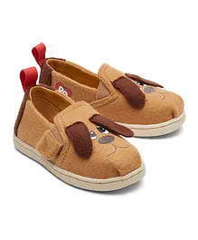 Toms Doe Felt Pound Puppies Tiny Alp Twin Gore Shoes - Brown