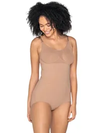 Mums & Bumps Leonisa Invisible Bodysuit Shaper with Targeted Compression -  Nude