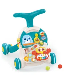 Huanger 2 in 1 Baby Walker and Activity Table  - Blue