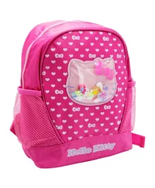 Hello Kitty Petite Backpack Printed Heart Texture - Pink