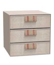 PAN Home Martyn Storage Box With 3 Drawers - Natural