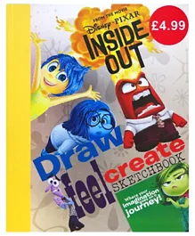 Disney Inside Out  Draw Feel Create Sketchbook - 160 Pages