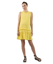 Mums & Bumps - Attesa Maternity Dress- Yellow
