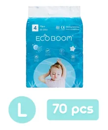 Eco Boom Plant-Based Diapers Large Size 4 - 70 Pieces