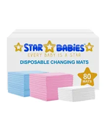 Star Babies Disposable Changing Mat - Pack of 80