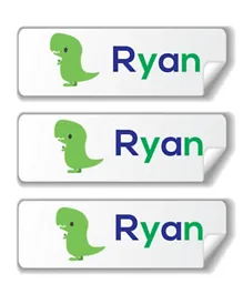 Twinkle Hands Personalized Waterproof Labels Dinosaurs - 30 Pieces
