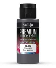 Vallejo Premium Airbrush Color 62.052 Gunmetal - 60mL